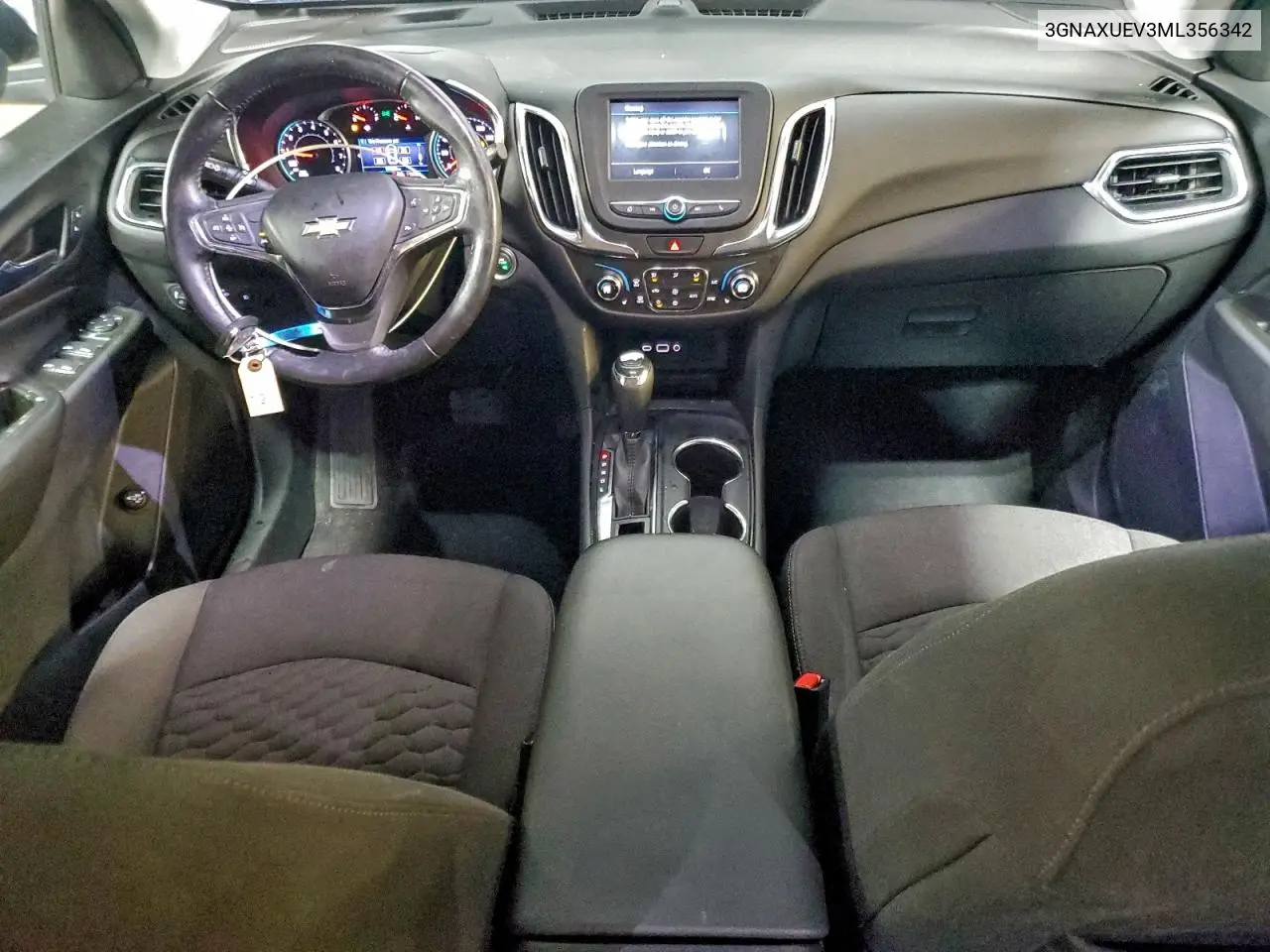 3GNAXUEV3ML356342 2021 Chevrolet Equinox Lt