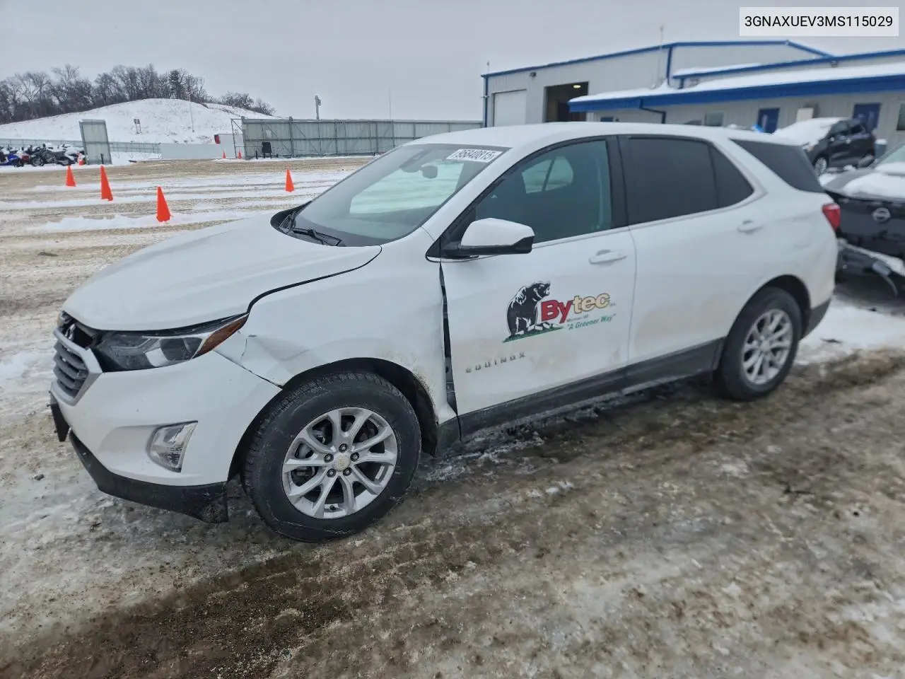 3GNAXUEV3MS115029 2021 Chevrolet Equinox Lt