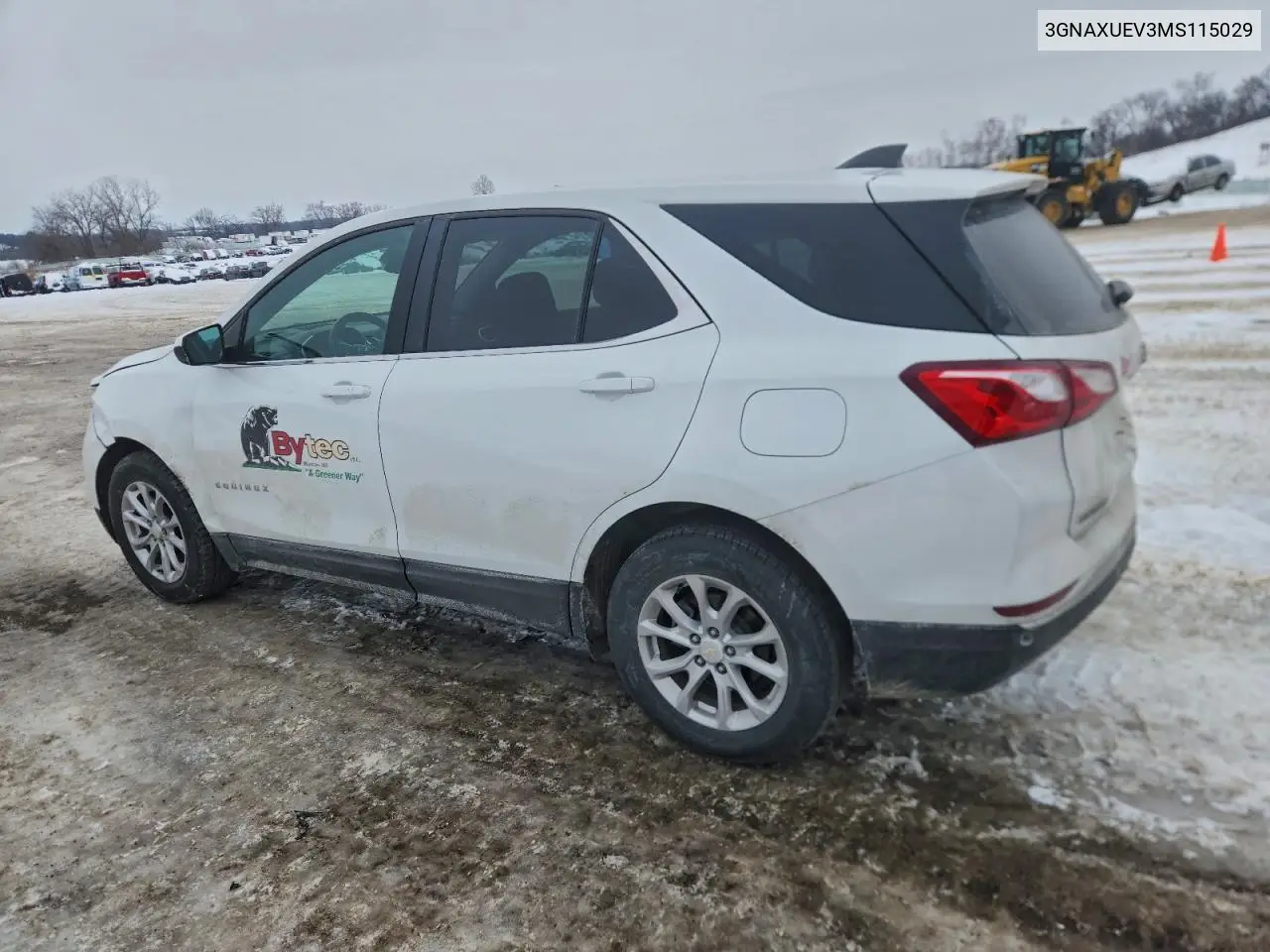 3GNAXUEV3MS115029 2021 Chevrolet Equinox Lt