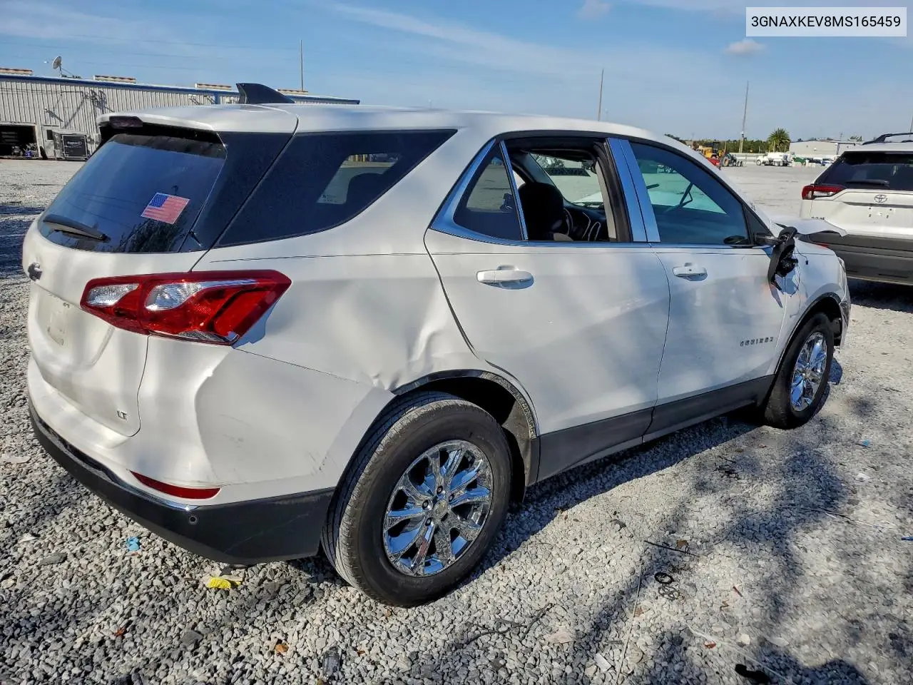 3GNAXKEV8MS165459 2021 Chevrolet Equinox Lt
