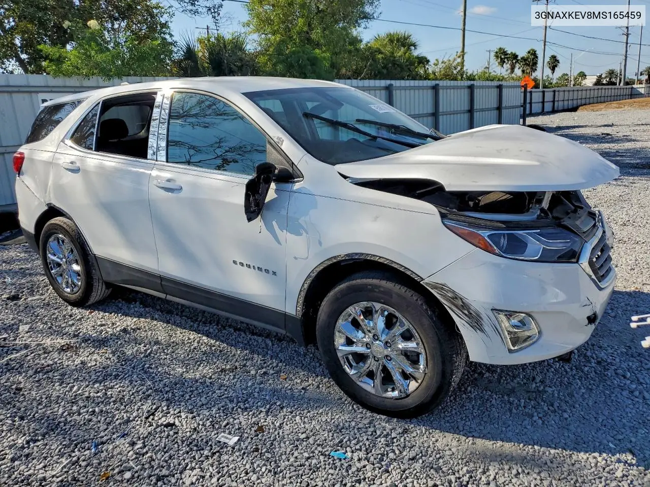 3GNAXKEV8MS165459 2021 Chevrolet Equinox Lt