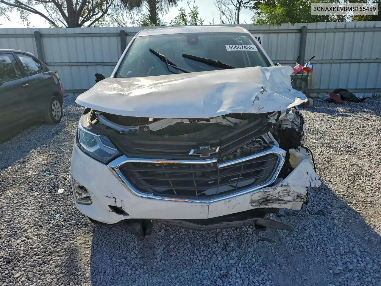 3GNAXKEV8MS165459 2021 Chevrolet Equinox Lt