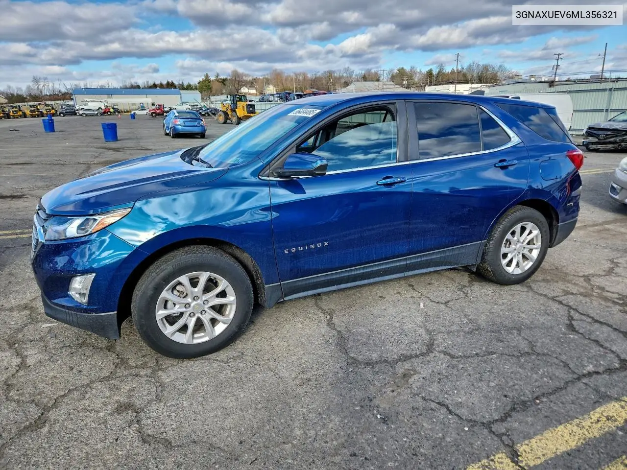 3GNAXUEV6ML356321 2021 Chevrolet Equinox Lt