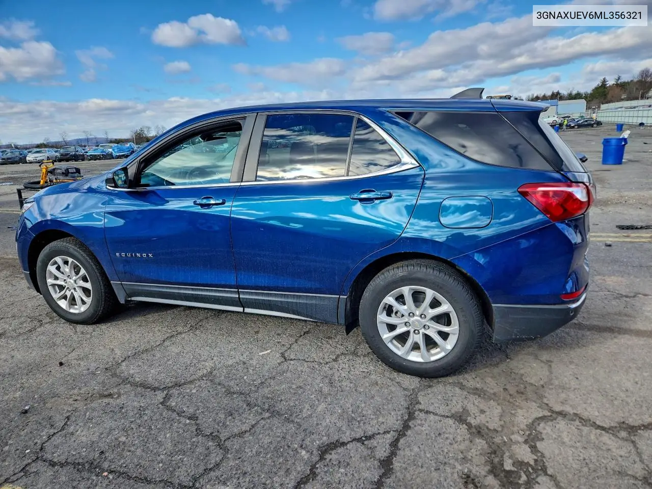 3GNAXUEV6ML356321 2021 Chevrolet Equinox Lt