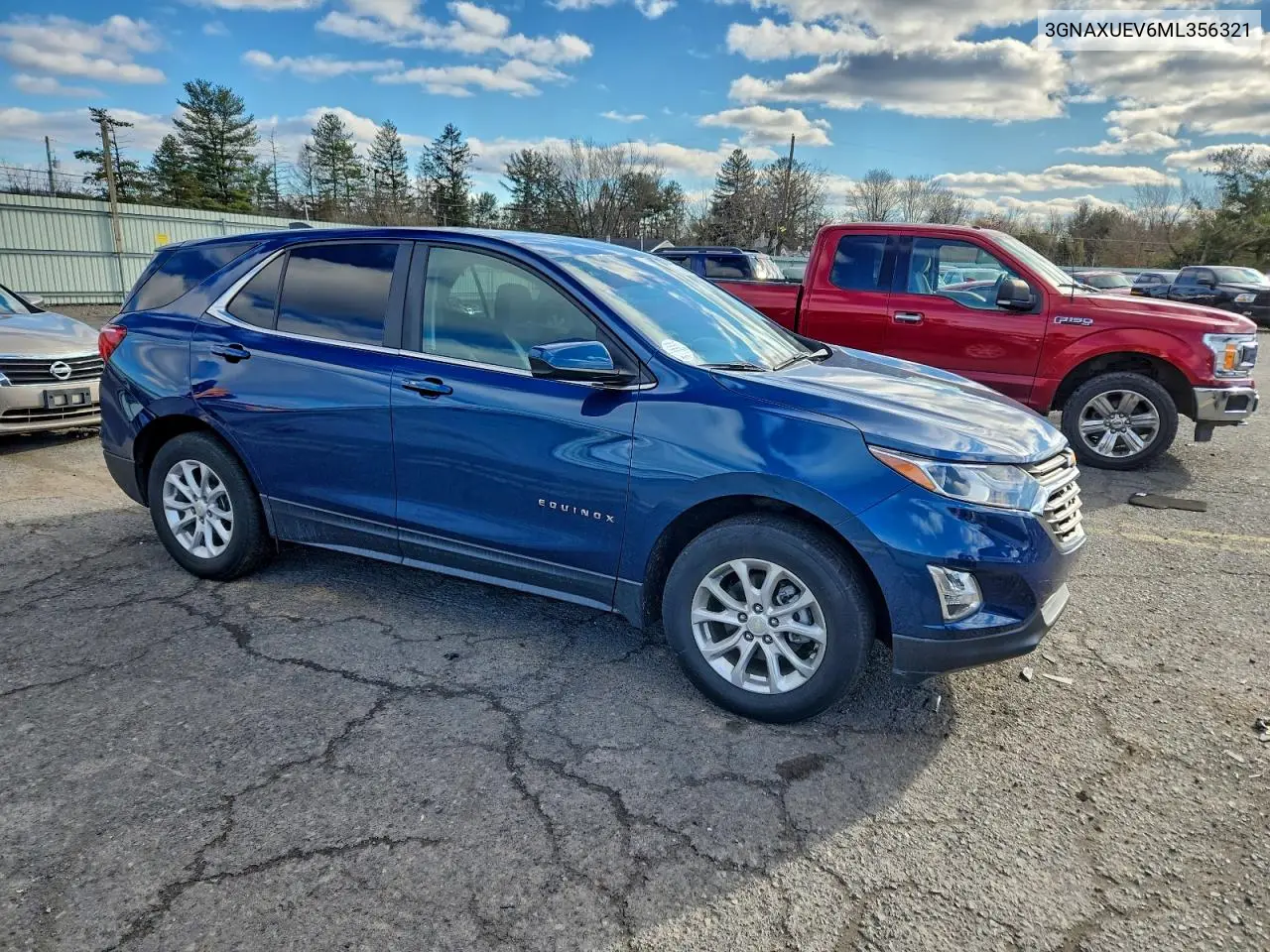 3GNAXUEV6ML356321 2021 Chevrolet Equinox Lt