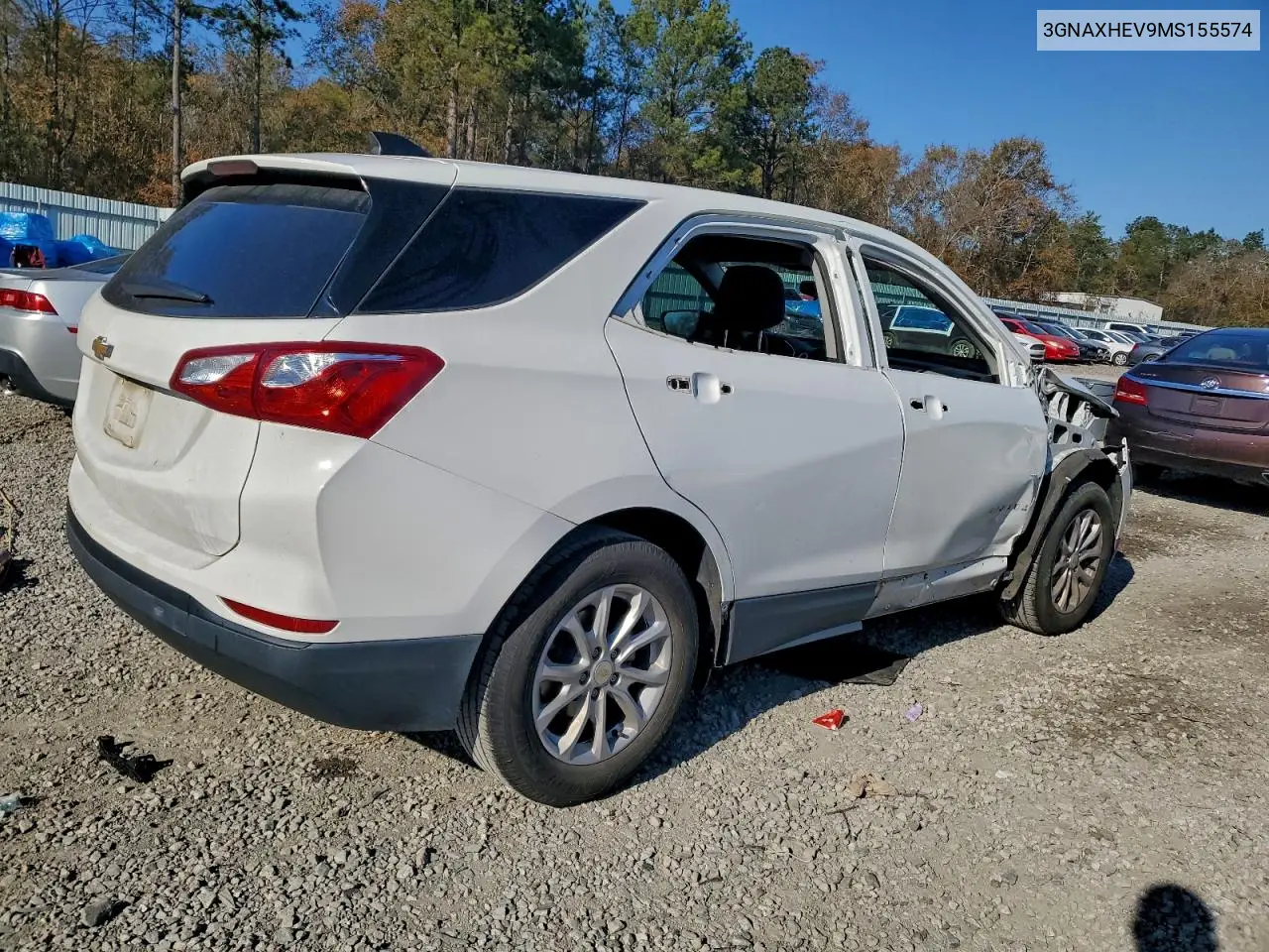 3GNAXHEV9MS155574 2021 Chevrolet Equinox Ls