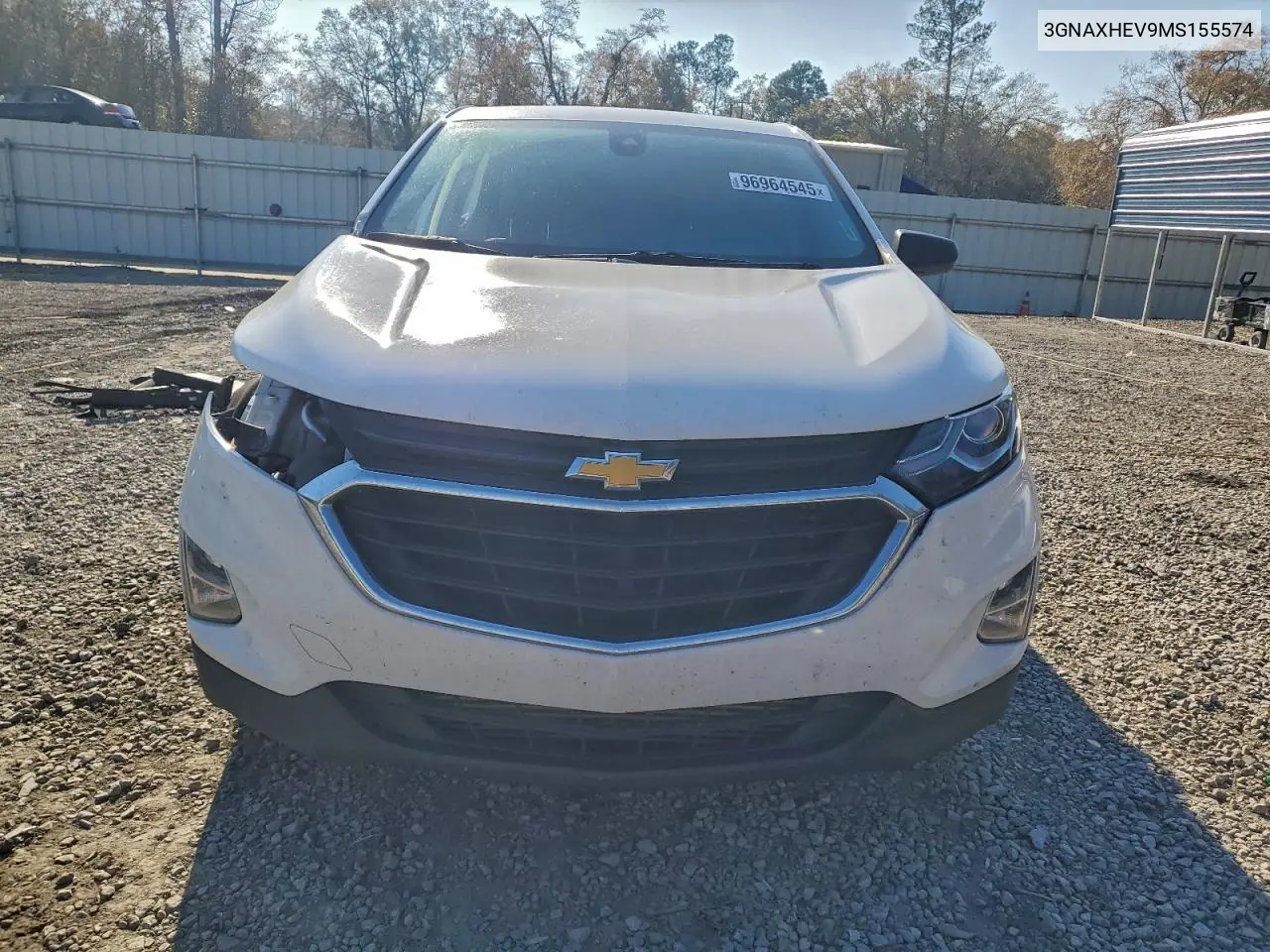3GNAXHEV9MS155574 2021 Chevrolet Equinox Ls