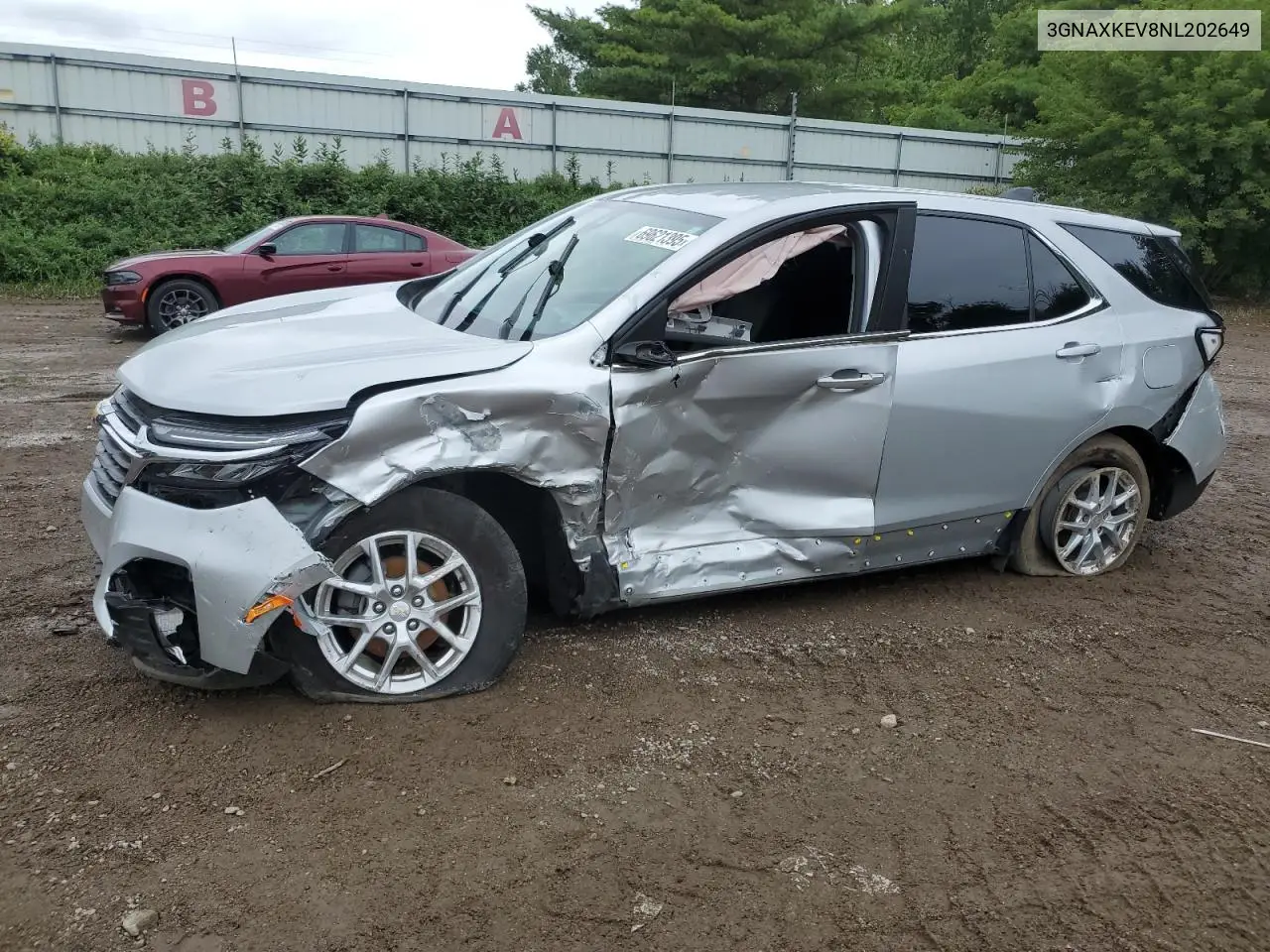 3GNAXKEV8NL202649 2022 Chevrolet Equinox Lt