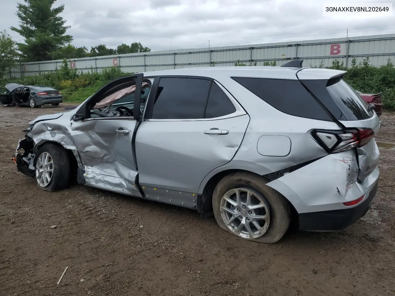 3GNAXKEV8NL202649 2022 Chevrolet Equinox Lt