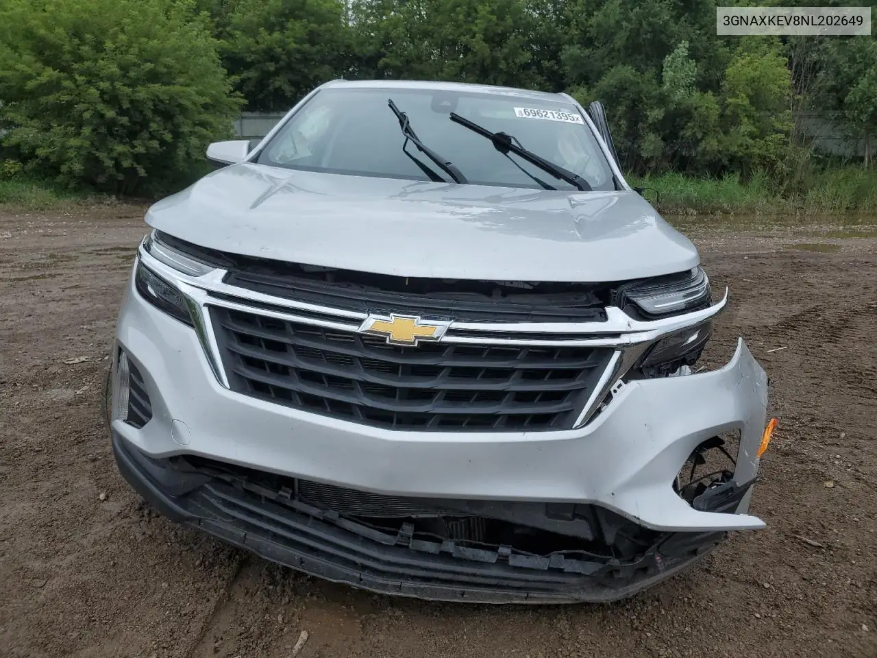 3GNAXKEV8NL202649 2022 Chevrolet Equinox Lt