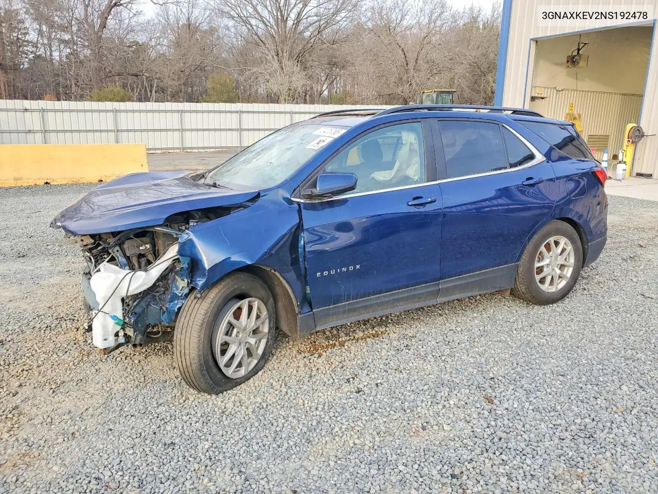 3GNAXKEV2NS192478 2022 Chevrolet Equinox Lt