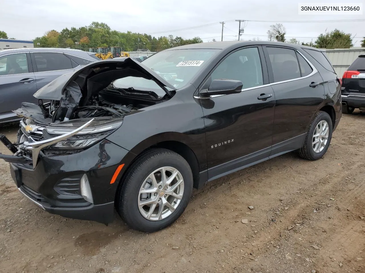 2022 Chevrolet Equinox Lt VIN: 3GNAXUEV1NL123660 Lot: 72915174