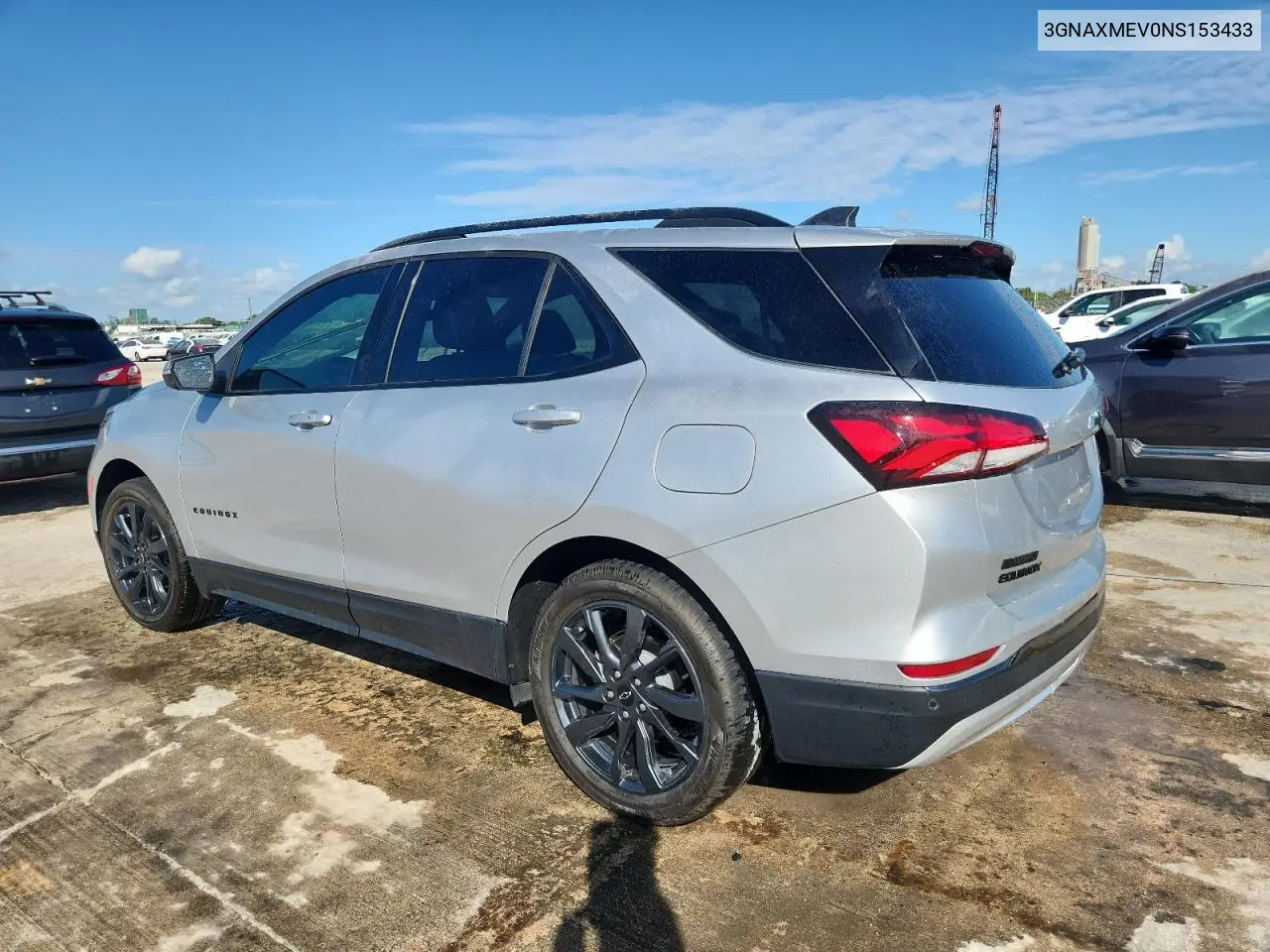 3GNAXMEV0NS153433 2022 Chevrolet Equinox Rs