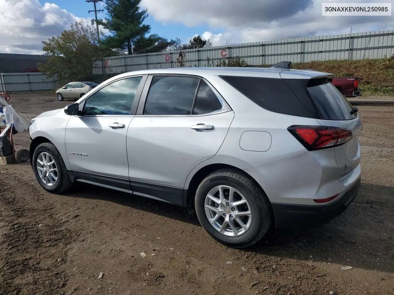 3GNAXKEV0NL250985 2022 Chevrolet Equinox Lt