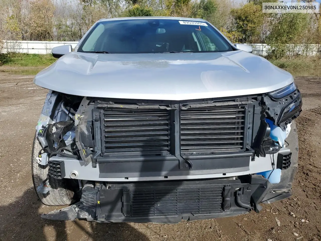 3GNAXKEV0NL250985 2022 Chevrolet Equinox Lt