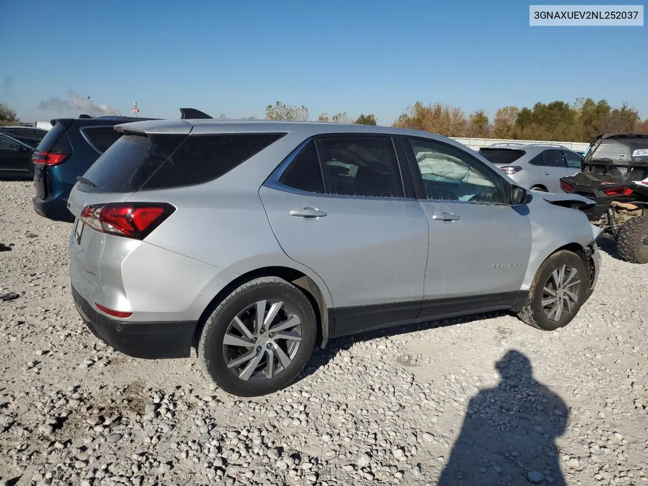 3GNAXUEV2NL252037 2022 Chevrolet Equinox Lt