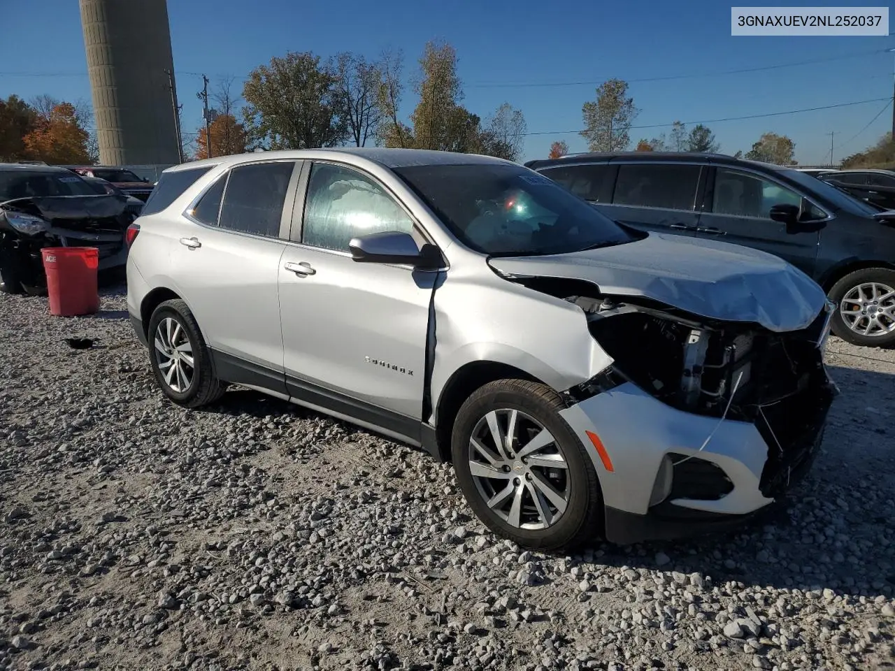3GNAXUEV2NL252037 2022 Chevrolet Equinox Lt
