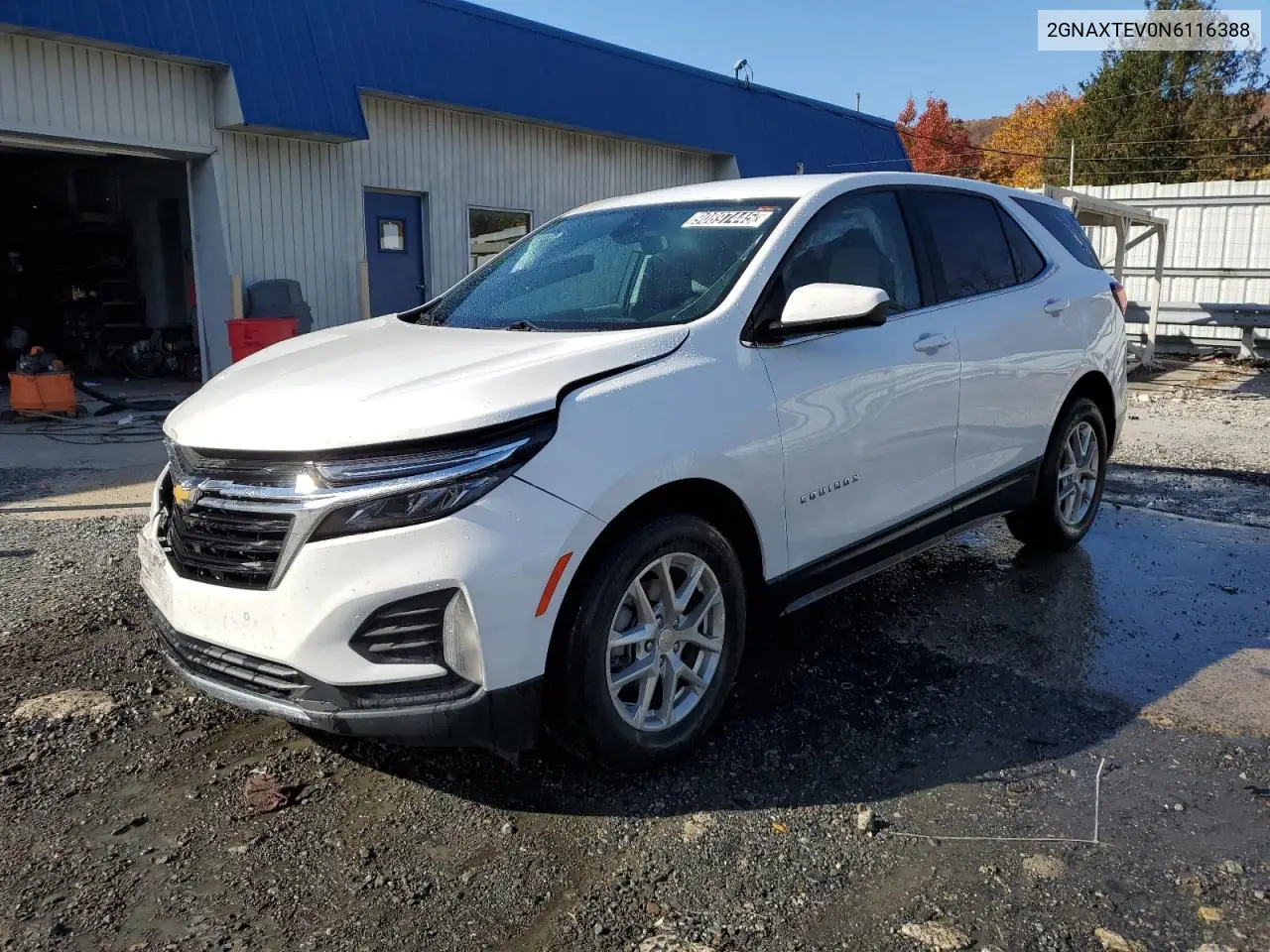 2GNAXTEV0N6116388 2022 Chevrolet Equinox Lt