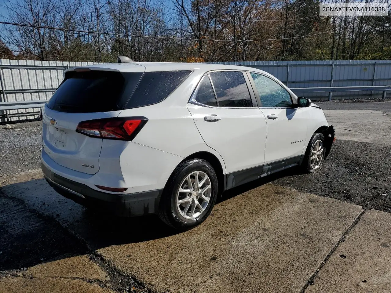 2GNAXTEV0N6116388 2022 Chevrolet Equinox Lt