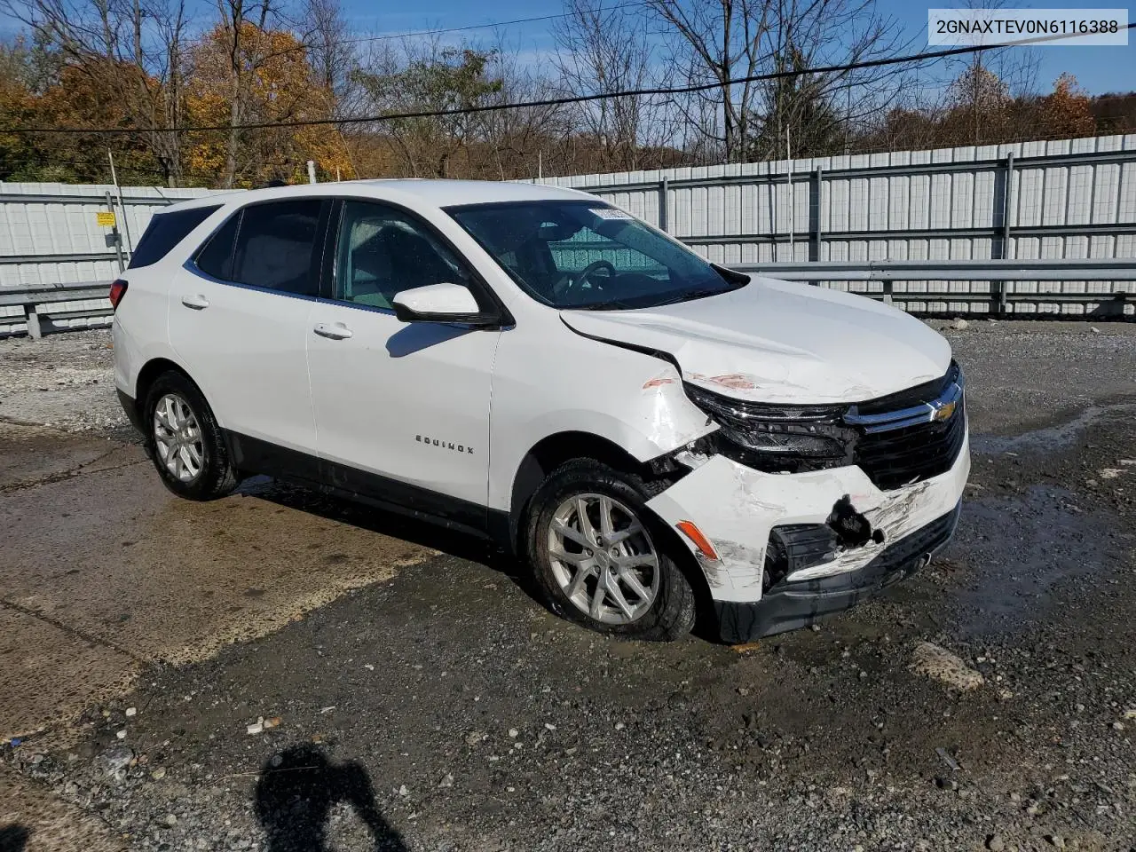 2GNAXTEV0N6116388 2022 Chevrolet Equinox Lt