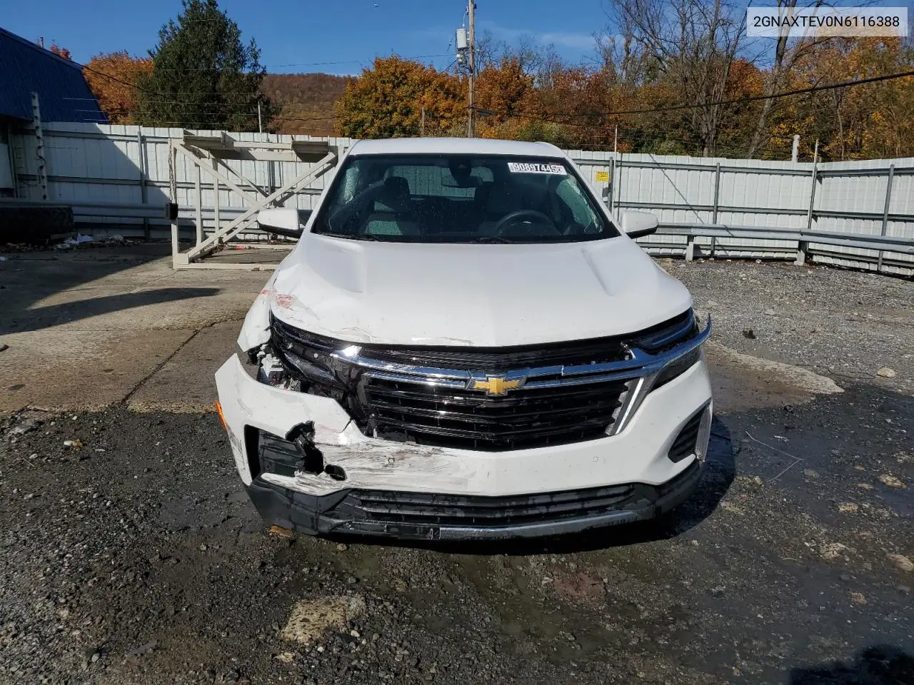2GNAXTEV0N6116388 2022 Chevrolet Equinox Lt