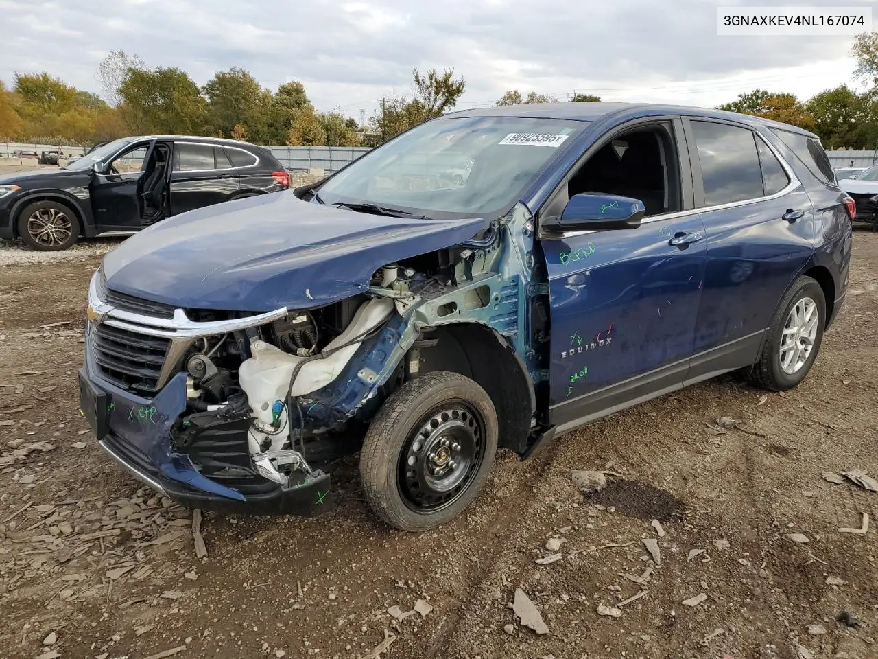 3GNAXKEV4NL167074 2022 Chevrolet Equinox Lt