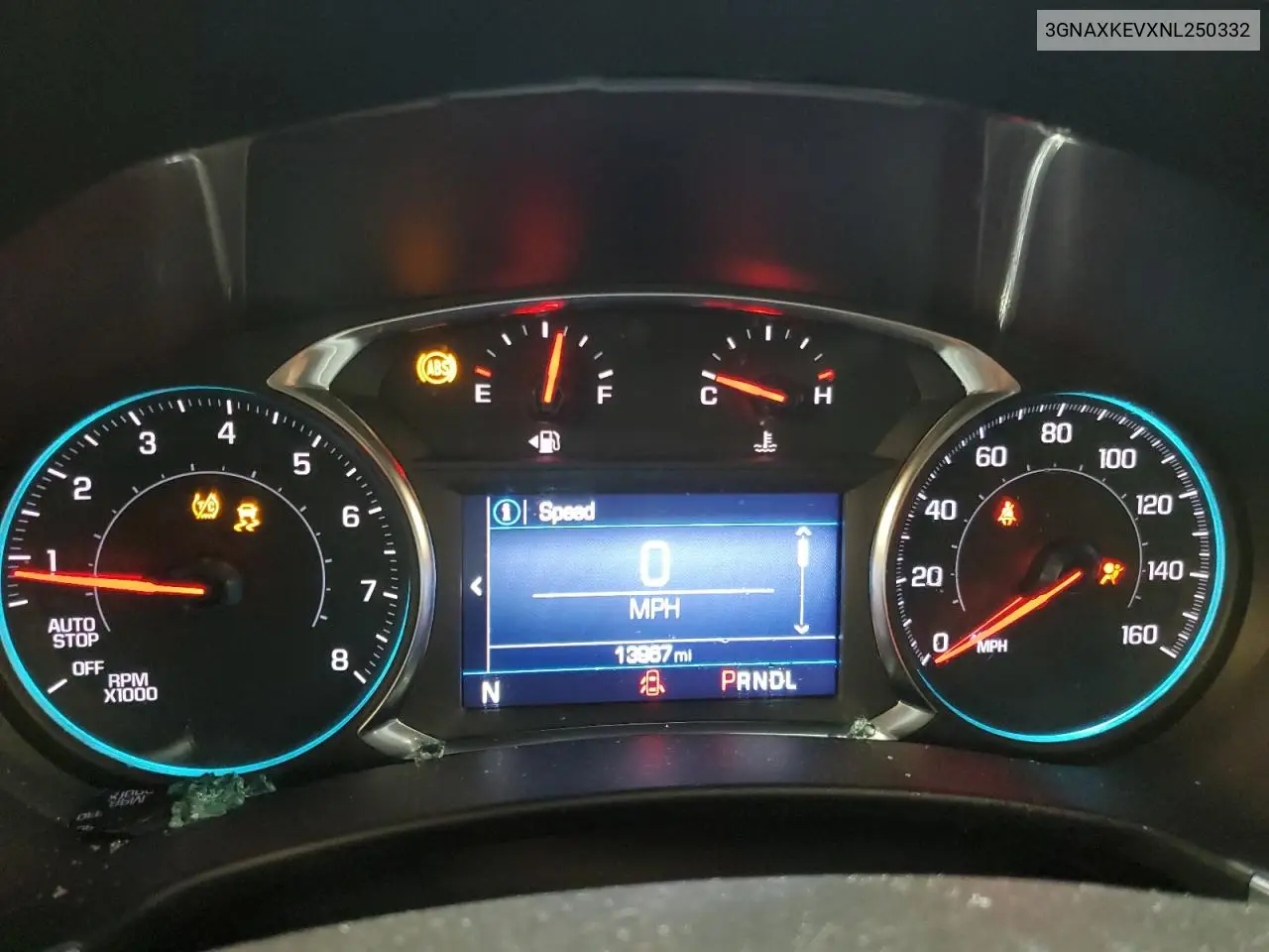 3GNAXKEVXNL250332 2022 Chevrolet Equinox Lt