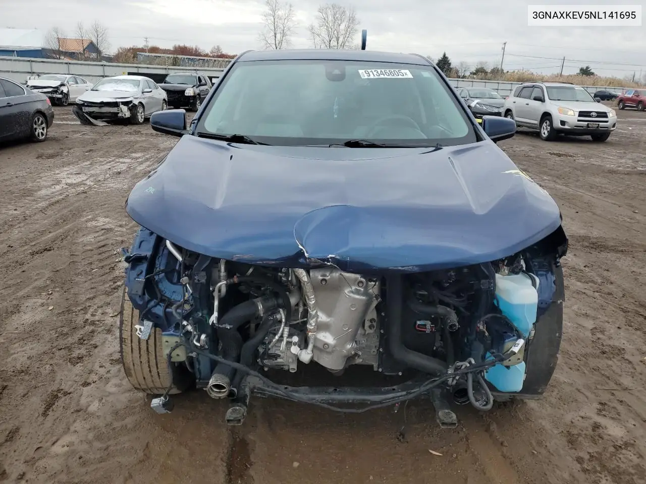 3GNAXKEV5NL141695 2022 Chevrolet Equinox Lt