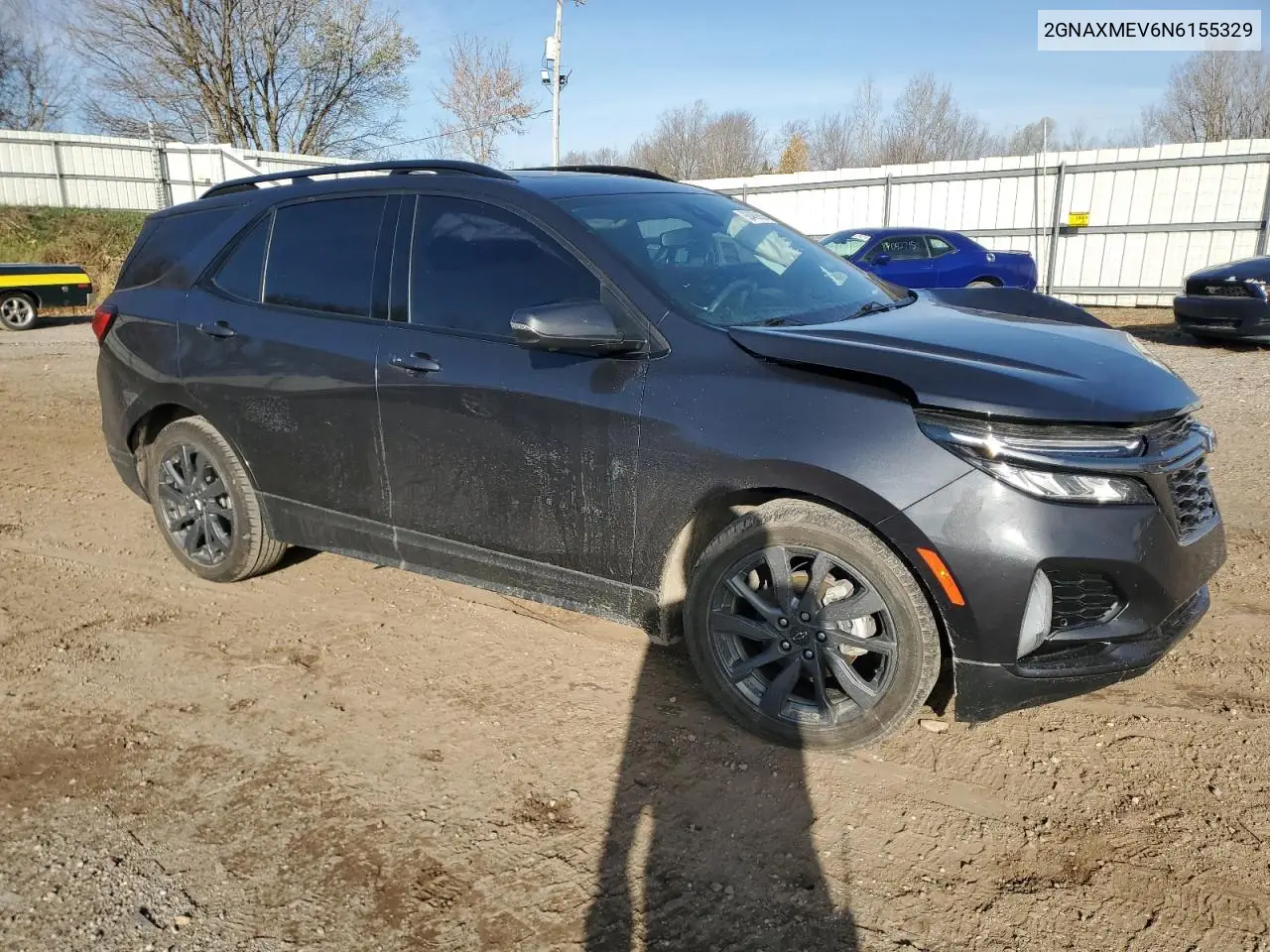 2GNAXMEV6N6155329 2022 Chevrolet Equinox Rs