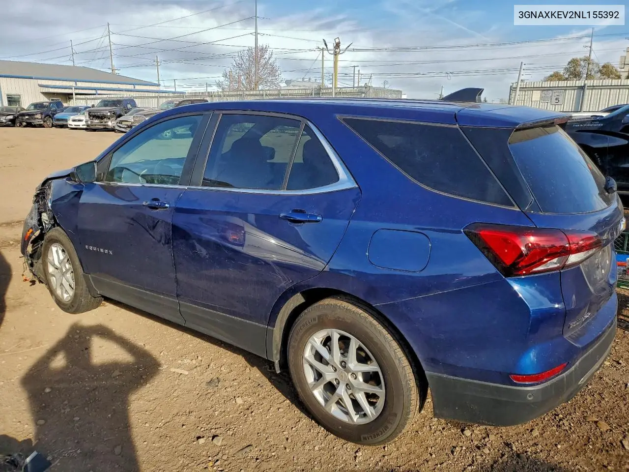 3GNAXKEV2NL155392 2022 Chevrolet Equinox Lt