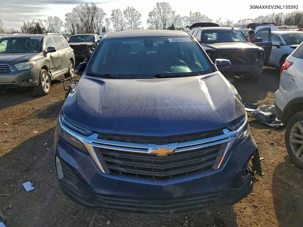 3GNAXKEV2NL155392 2022 Chevrolet Equinox Lt