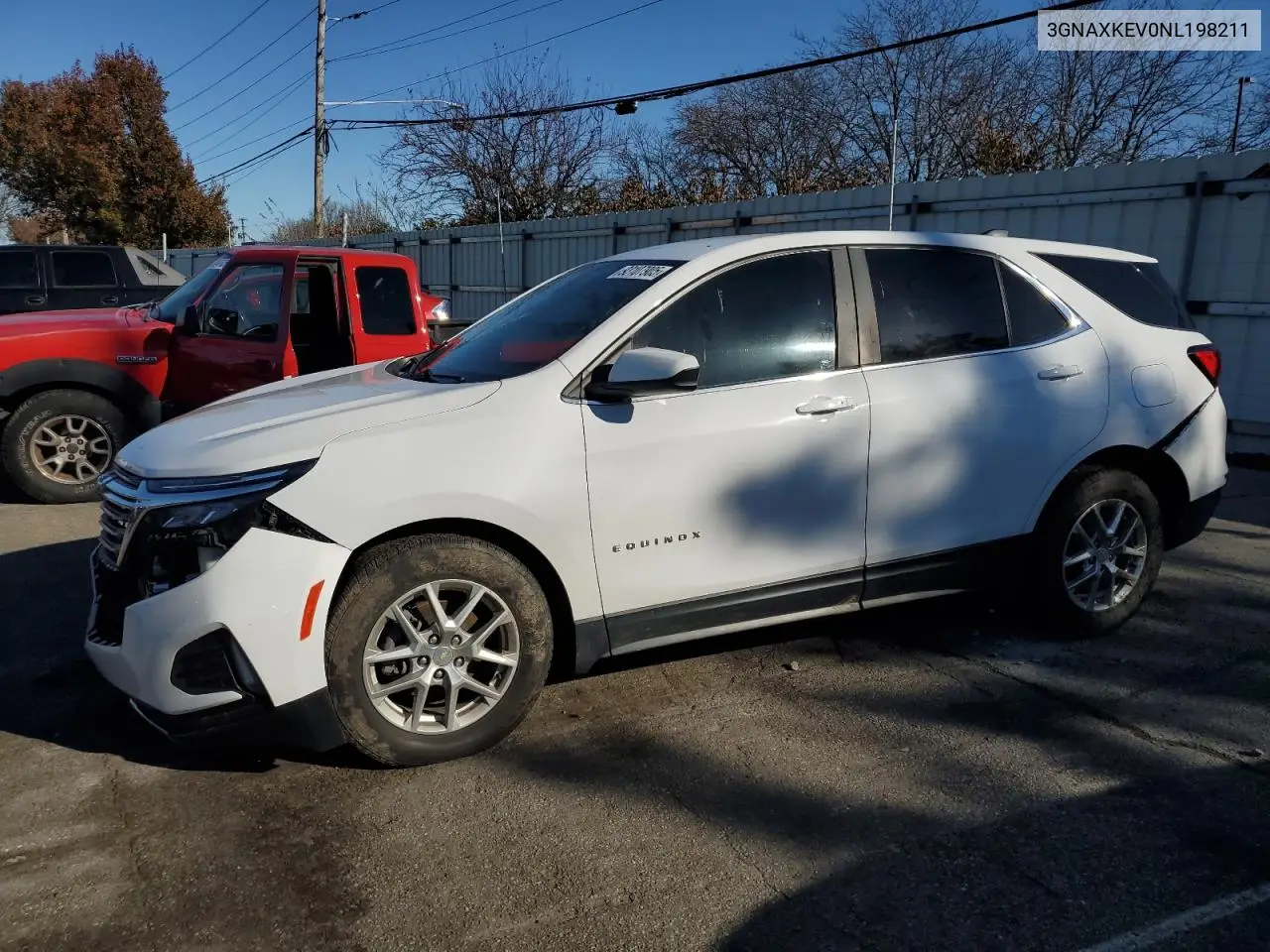 3GNAXKEV0NL198211 2022 Chevrolet Equinox Lt