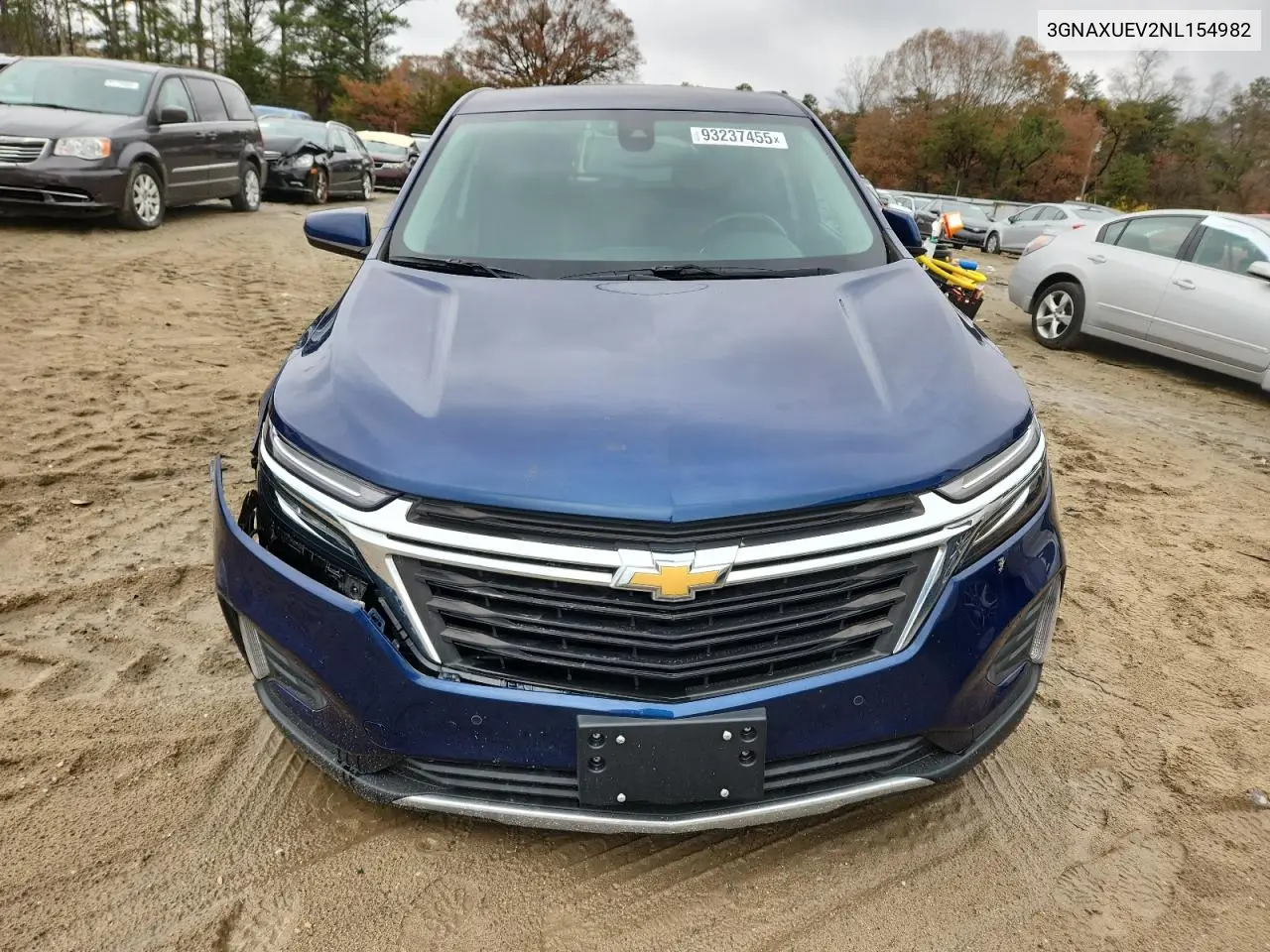 3GNAXUEV2NL154982 2022 Chevrolet Equinox Lt