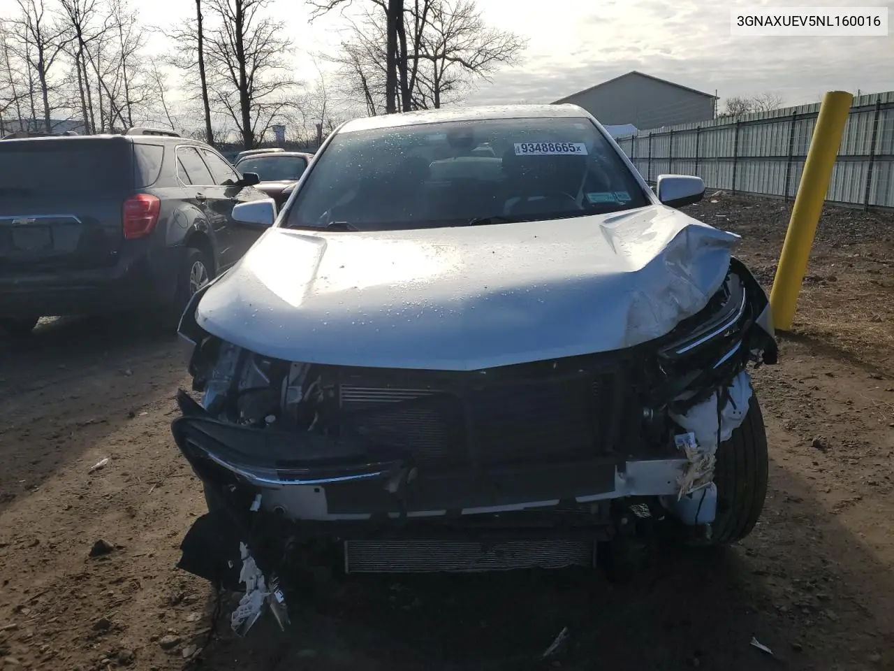 3GNAXUEV5NL160016 2022 Chevrolet Equinox Lt