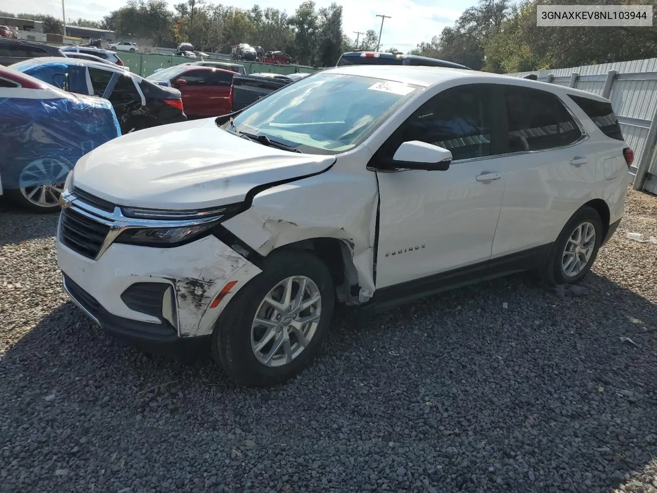 3GNAXKEV8NL103944 2022 Chevrolet Equinox Lt