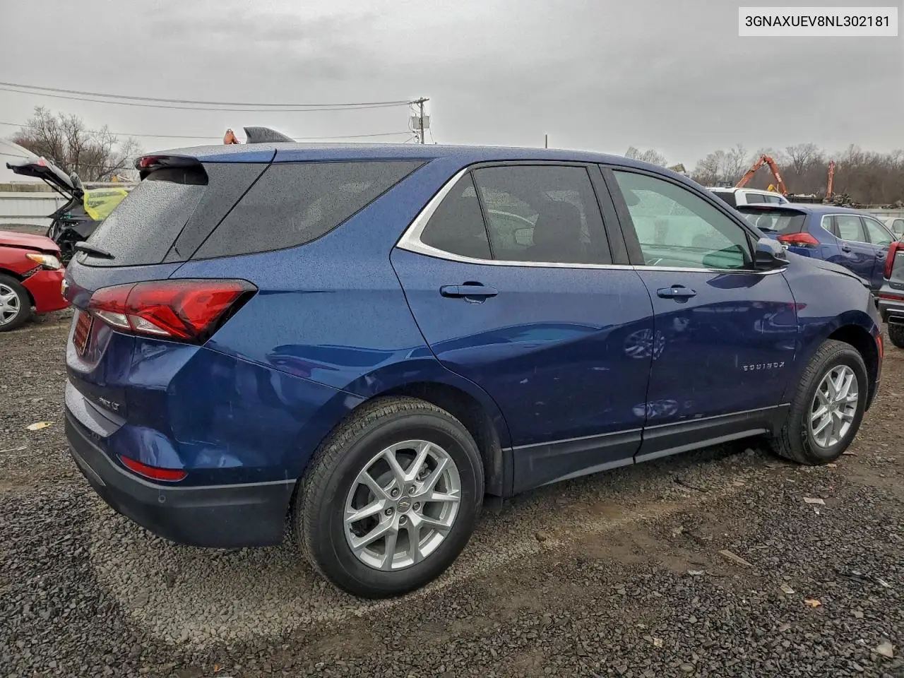 3GNAXUEV8NL302181 2022 Chevrolet Equinox Lt