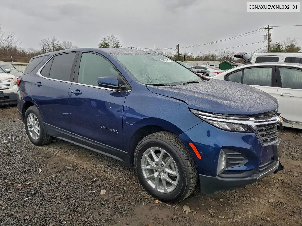 3GNAXUEV8NL302181 2022 Chevrolet Equinox Lt