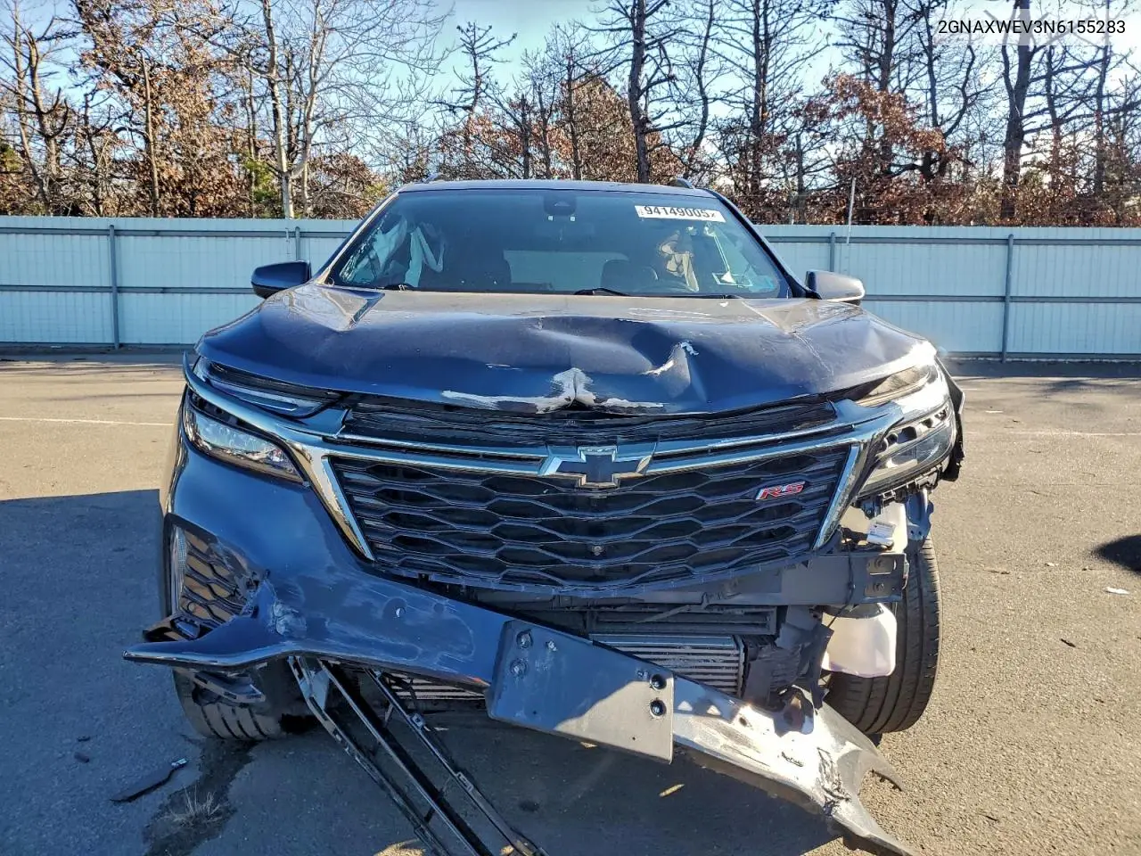 2GNAXWEV3N6155283 2022 Chevrolet Equinox Rs