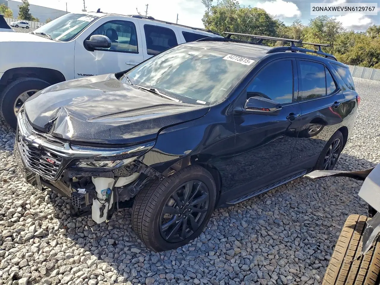 2GNAXWEV5N6129767 2022 Chevrolet Equinox Rs