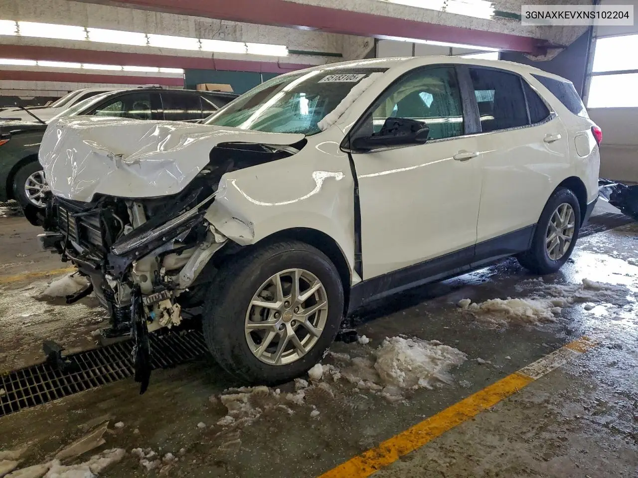 3GNAXKEVXNS102204 2022 Chevrolet Equinox Lt