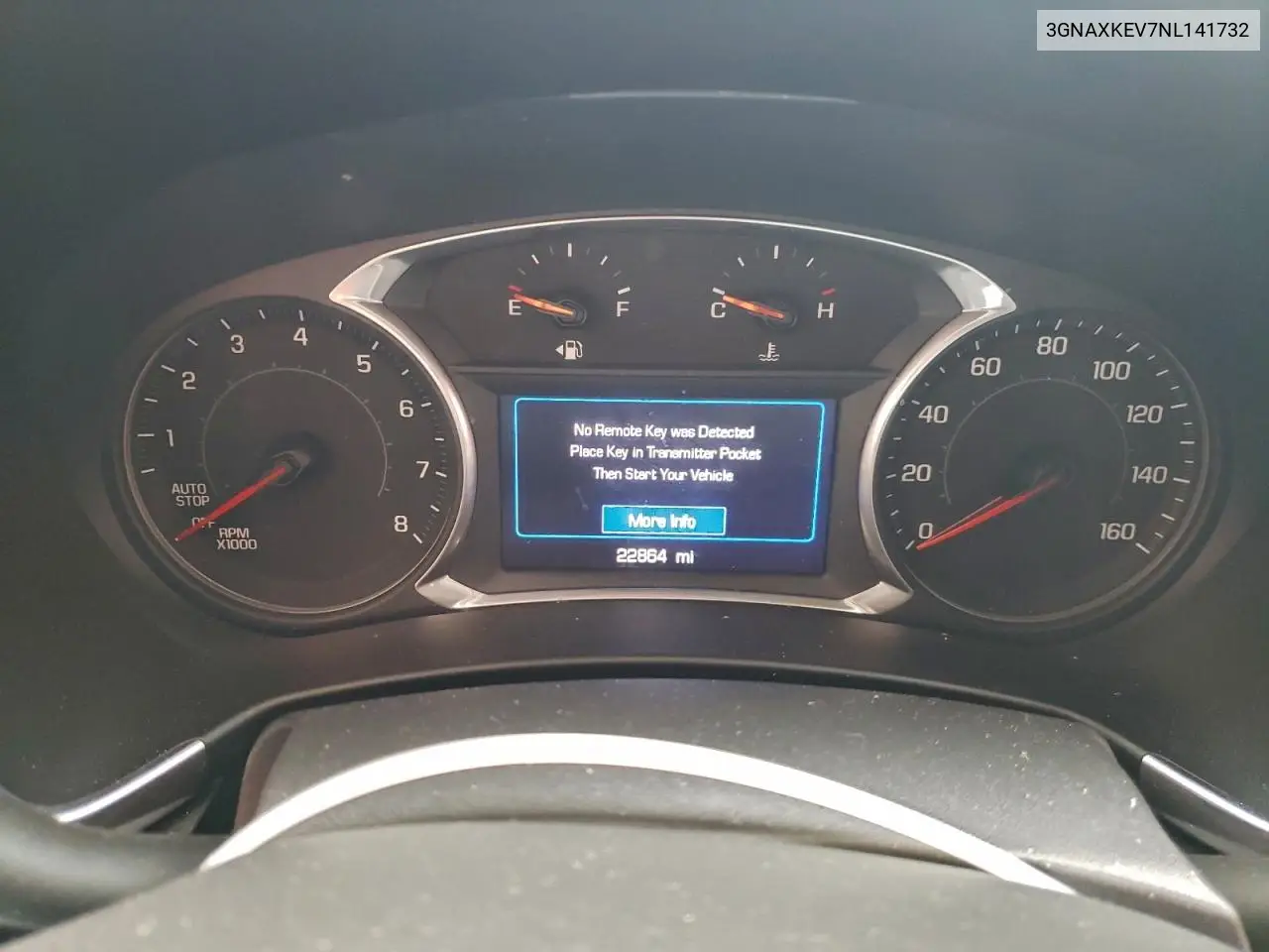 3GNAXKEV7NL141732 2022 Chevrolet Equinox Lt