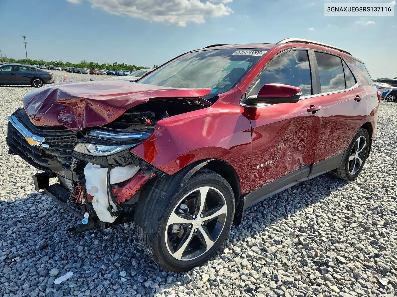 3GNAXUEG8RS137116 2024 Chevrolet Equinox Lt