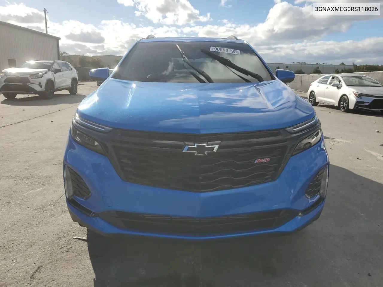 3GNAXMEG0RS118026 2024 Chevrolet Equinox Rs