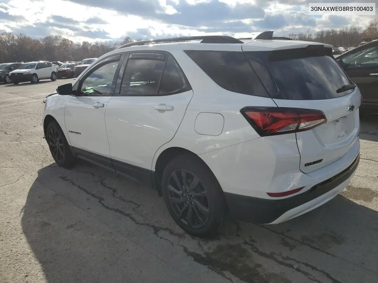 3GNAXWEG8RS100403 2024 Chevrolet Equinox Rs