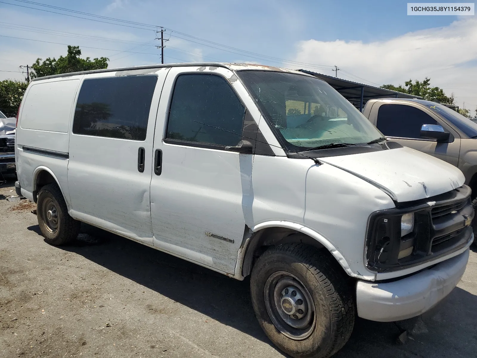 2000 Chevrolet Express G3500 VIN: 1GCHG35J8Y1154379 Lot: 58871954