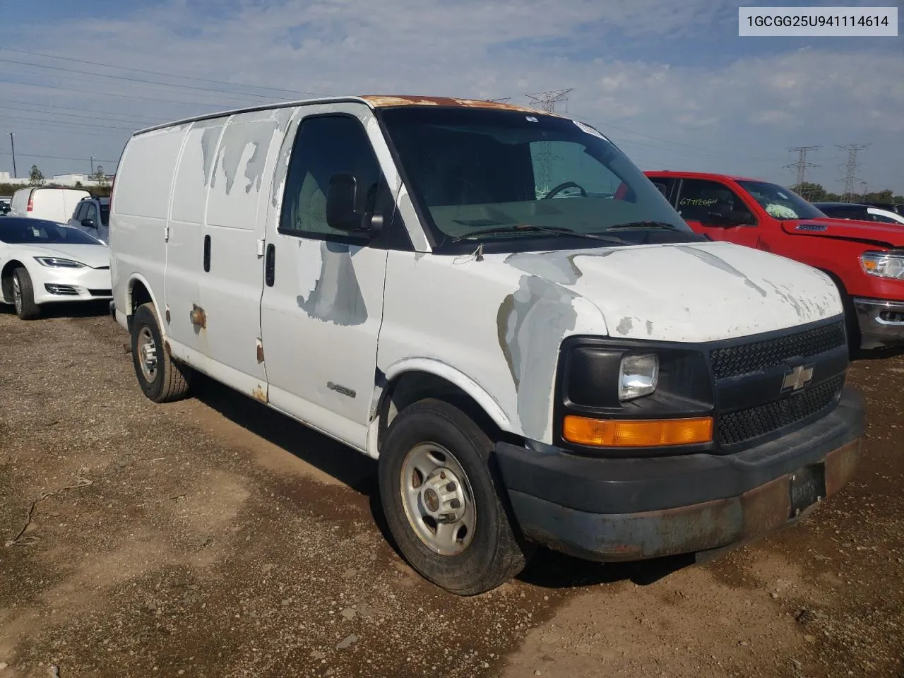 2004 Chevrolet Express G2500 VIN: 1GCGG25U941114614 Lot: 72220914