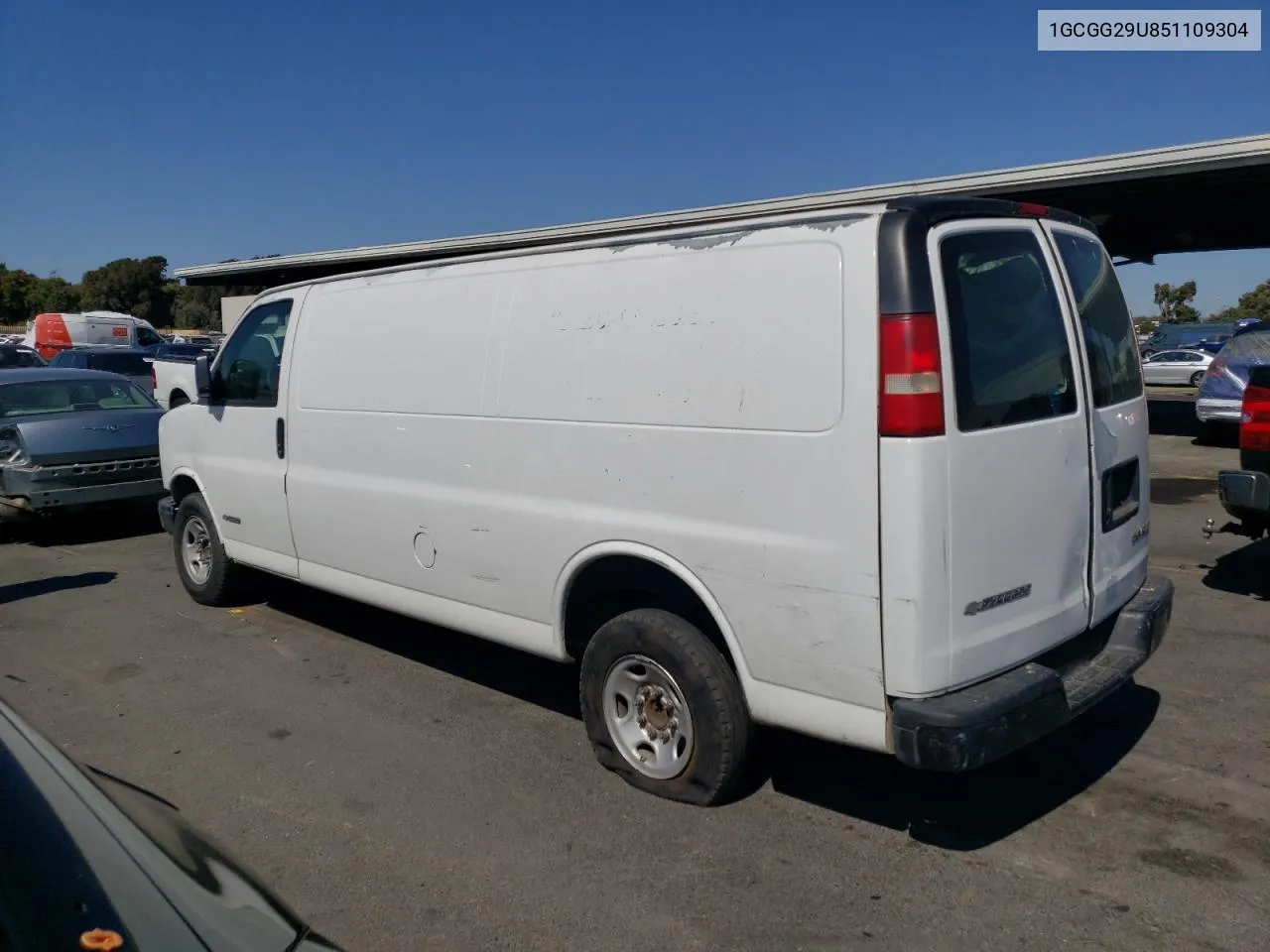 2005 Chevrolet Express G2500 VIN: 1GCGG29U851109304 Lot: 69620294