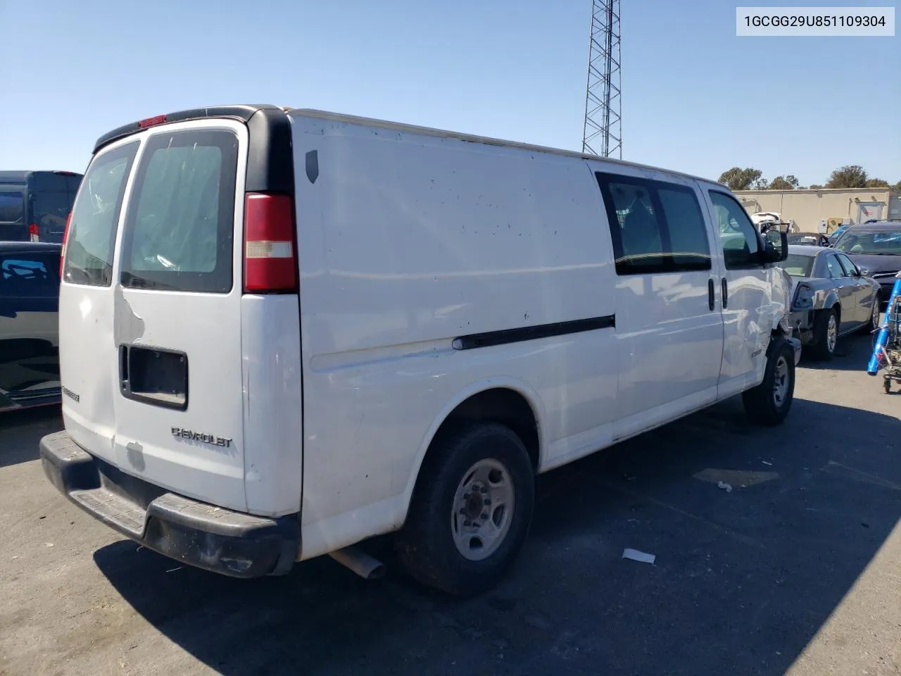 2005 Chevrolet Express G2500 VIN: 1GCGG29U851109304 Lot: 69620294