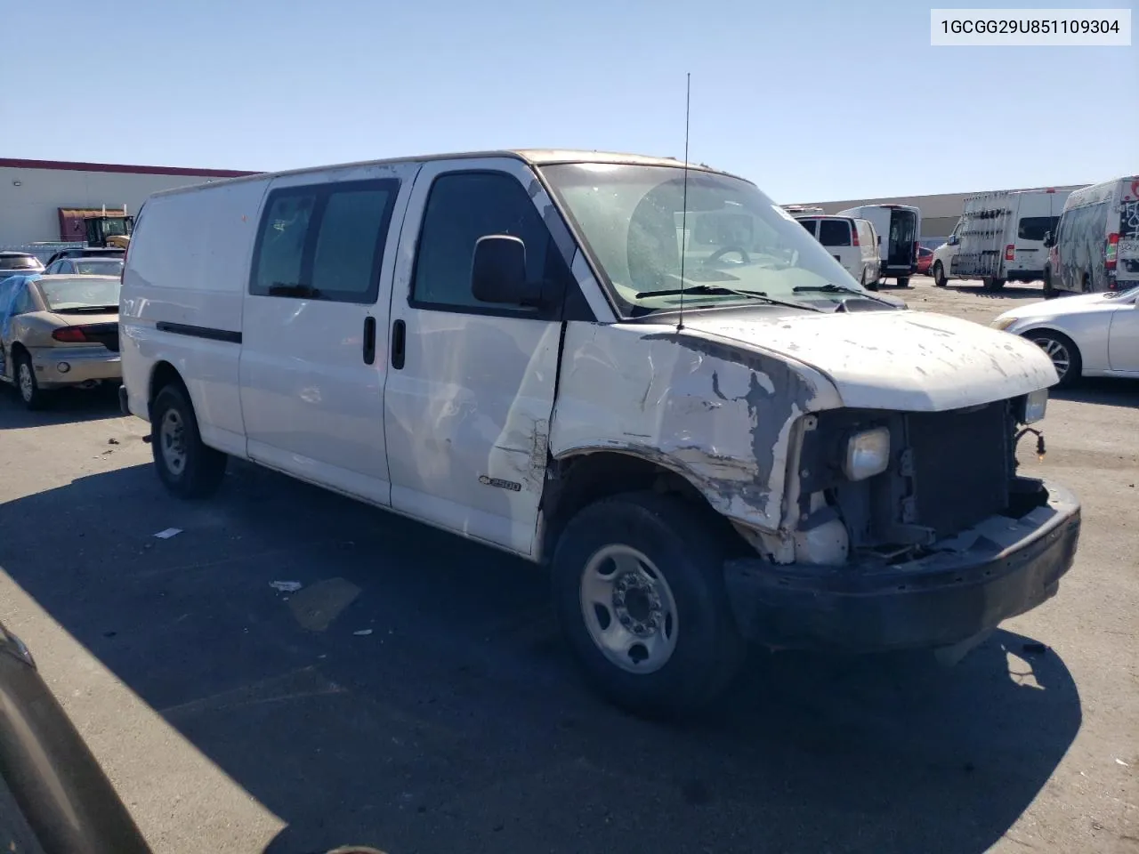 2005 Chevrolet Express G2500 VIN: 1GCGG29U851109304 Lot: 69620294