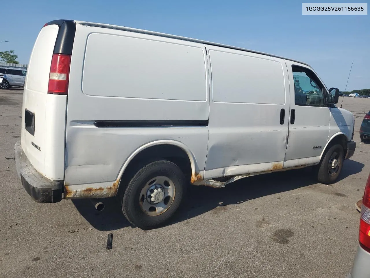 2006 Chevrolet Express G2500 VIN: 1GCGG25V261156635 Lot: 58939324